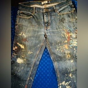Anchor Blue Men's Distressed Artistic Jeans